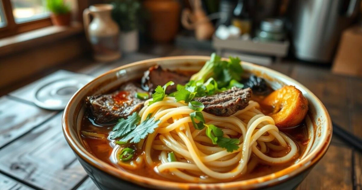 braised beef noodle soup