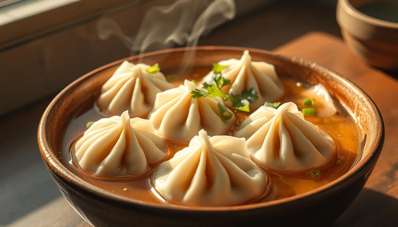 steamed chicken soup dumplings