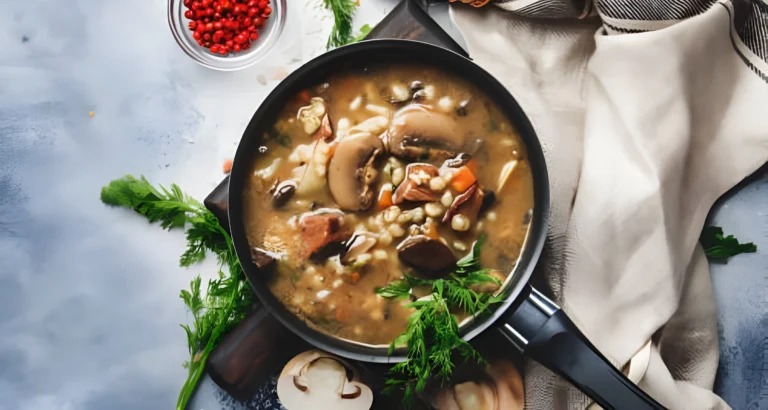 Beef Barley Mushroom Soup