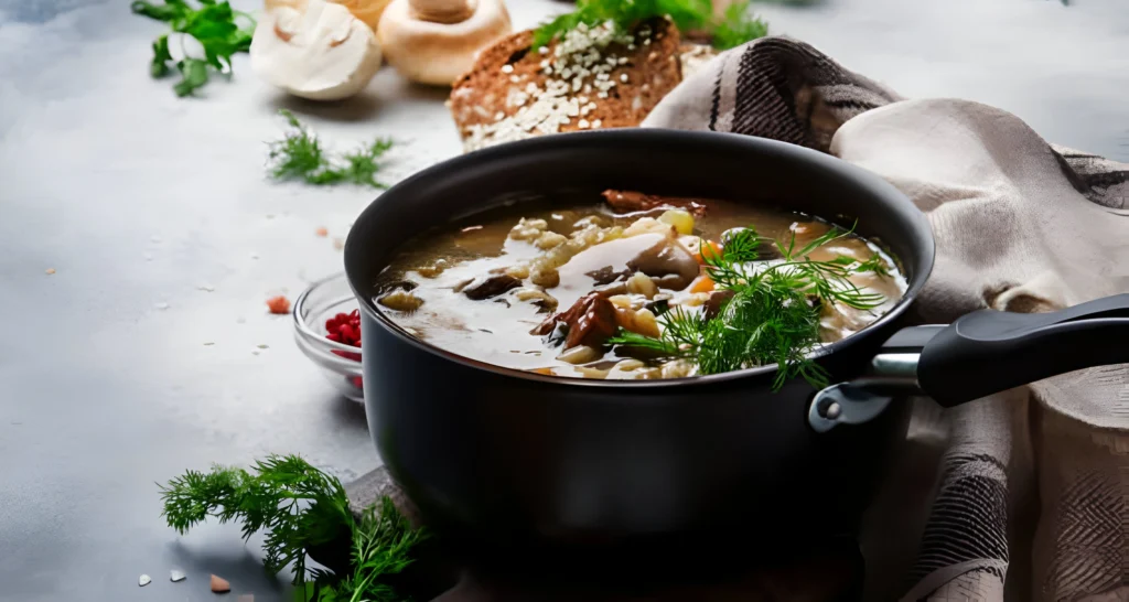 Beef Barley Mushroom Soup