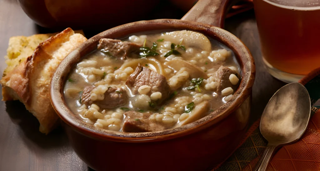 Beef Barley Mushroom Soup