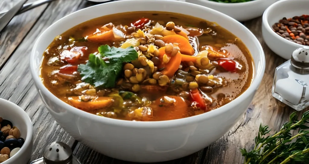 Healthy Vegan Soup Recipe: Wholesome Lentil and Veg Mix