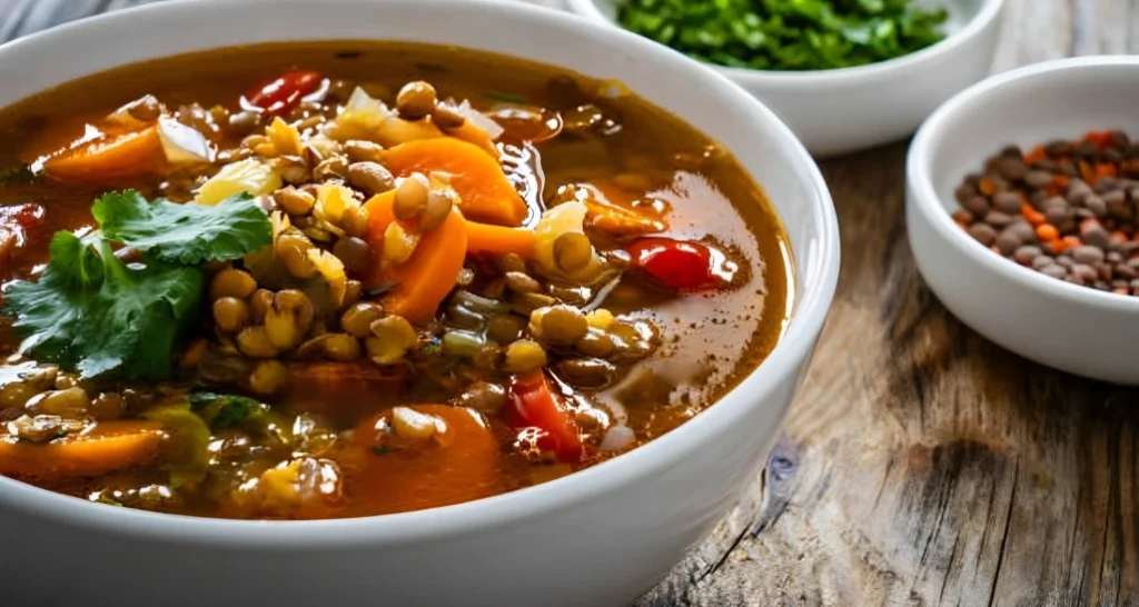 Healthy Vegan Soup Recipe: Wholesome Lentil and Veg Mix