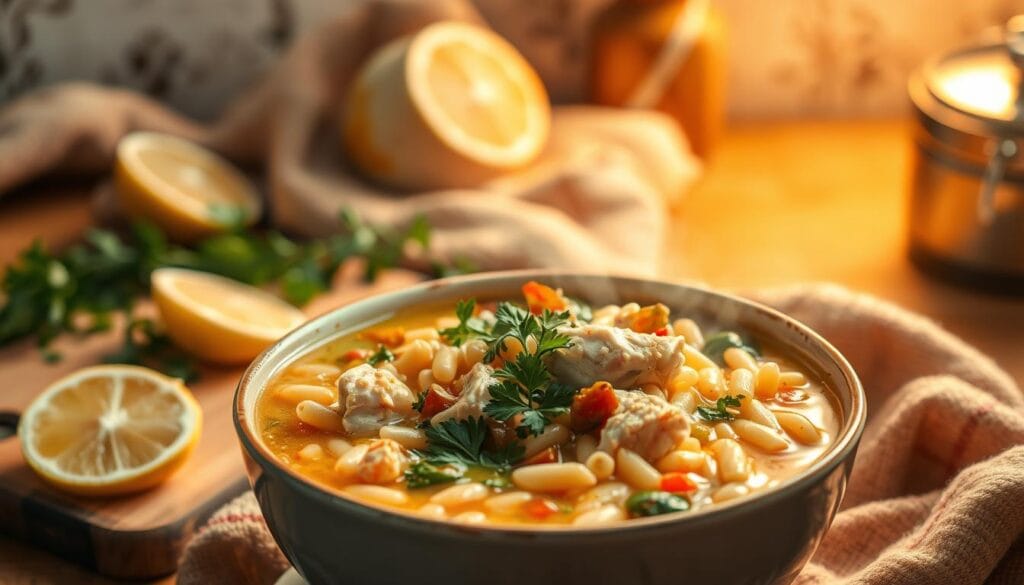 lemon orzo soup