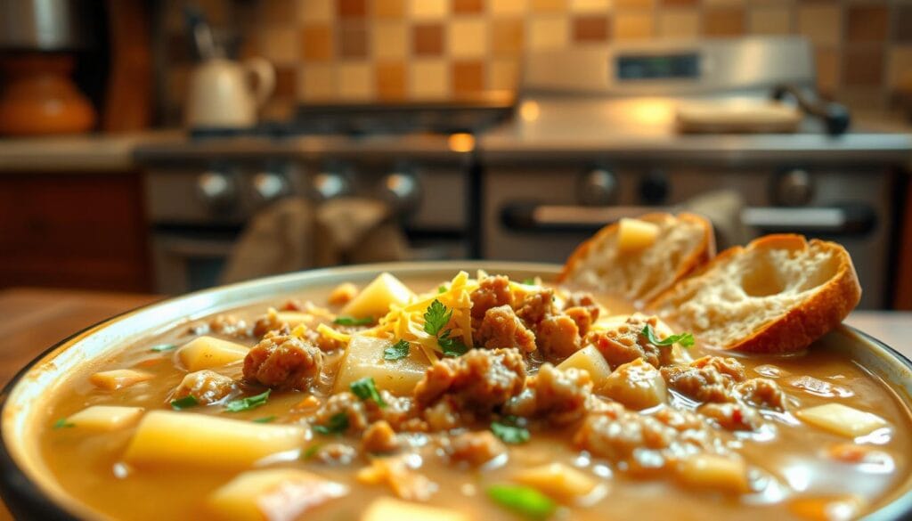 hamburger potato soup