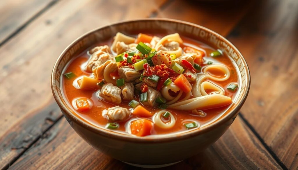 spicy chicken noodle soup